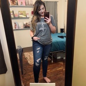 Women’s Wax Stretch Jeans Size 15